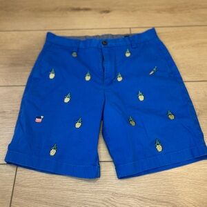 VINEYARD VINES embroidered breaker shorts in pineapple regatta size 28‎